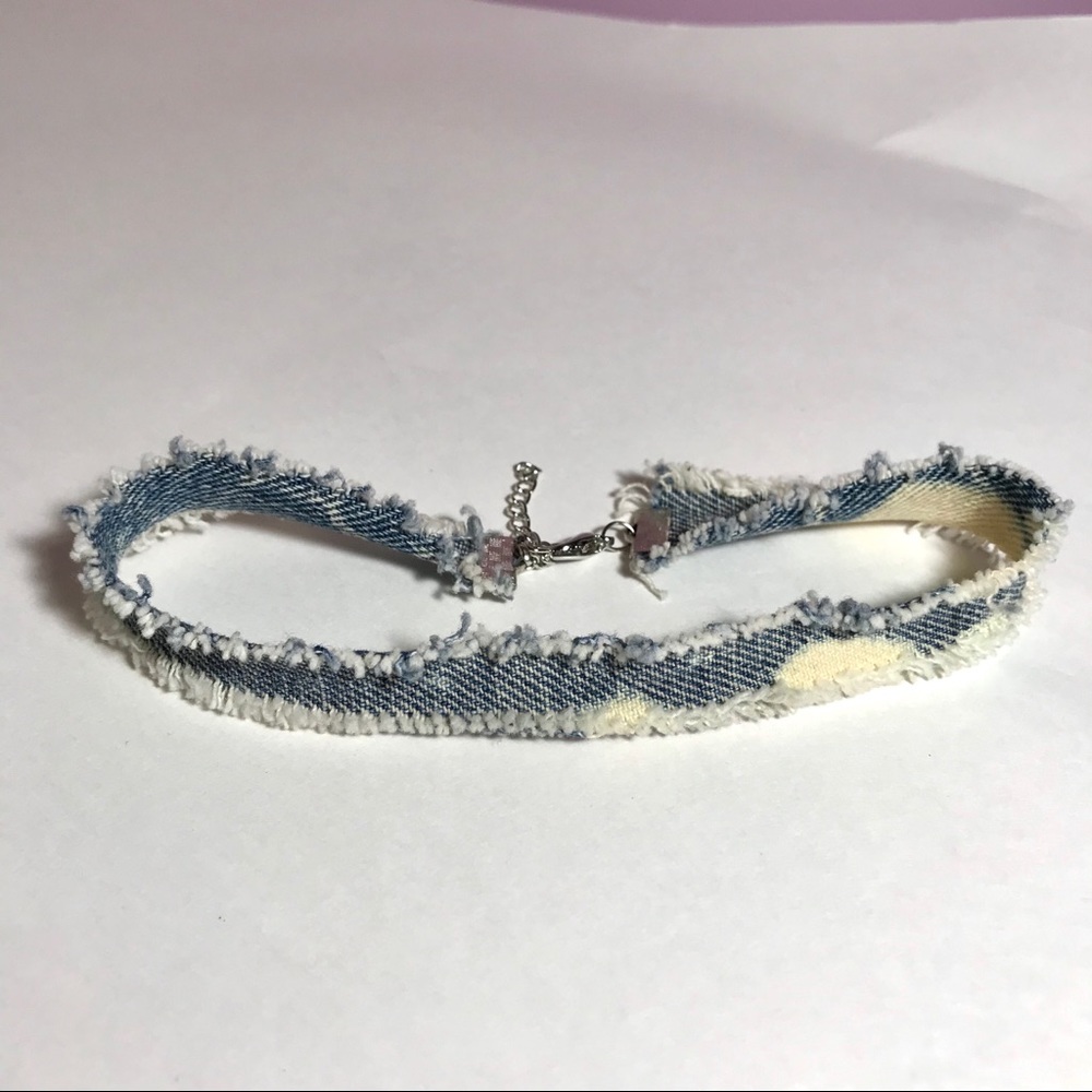 Denim choker